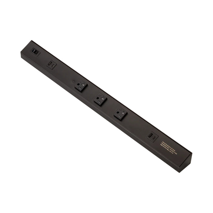 American Lighting ATOM 24" 120V AC Power Strip - Black