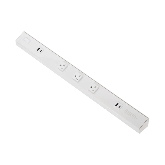American Lighting ATOM 24" 120V AC Power Strip - White