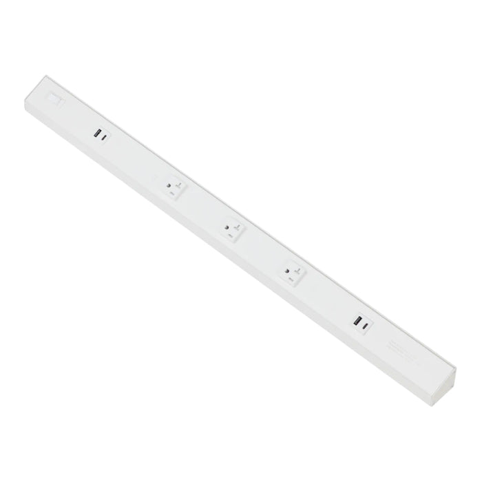 American Lighting ATOM 30" 120V AC Power Strip - White