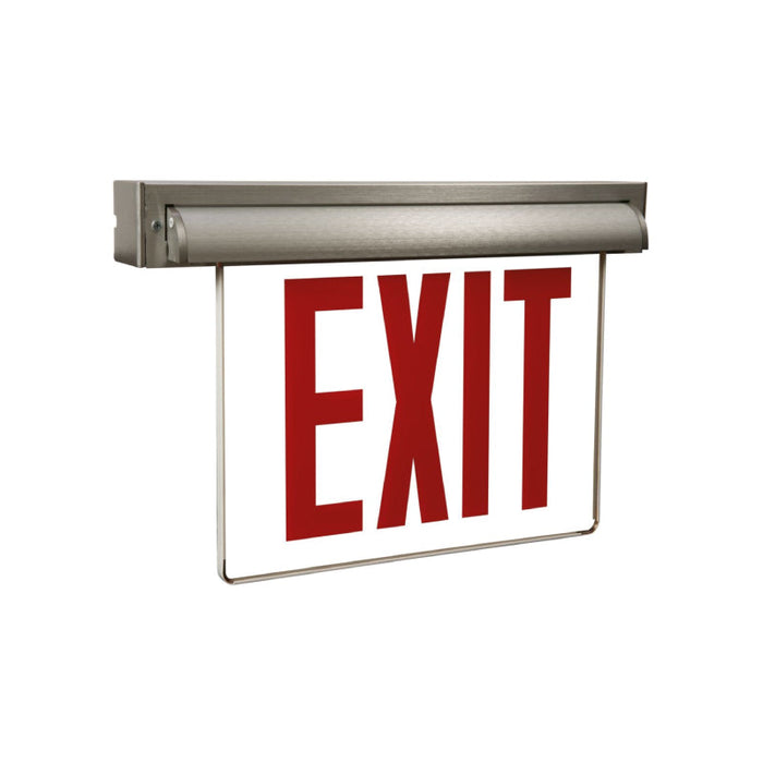 AtLite AUXSSD Edge-Lit Exit Sign, Self-Powered LED Lamp, 8" Letters