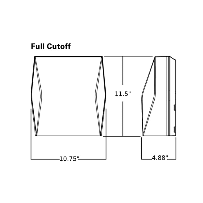 Lumark AXCL12 Axcent Large 123W LED Full Cutoff Wall Mount