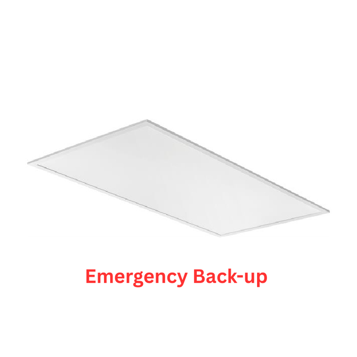 Lithonia CPX 2x4 LED Switchable Panel with Emergency Battery, Switchable CCT 3500K/4000K/5000K, Up to 6563 lm, 80+CRI, 120-277V