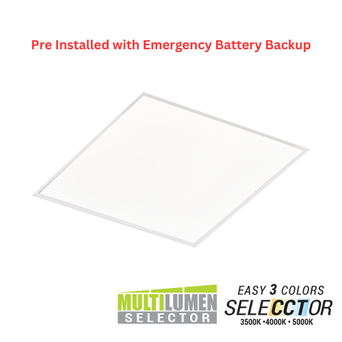 Oracle 2x2 Emergency Back-Lit LED Flat Panel with Selectable Lumens and CCT, Dim10 MVLOT