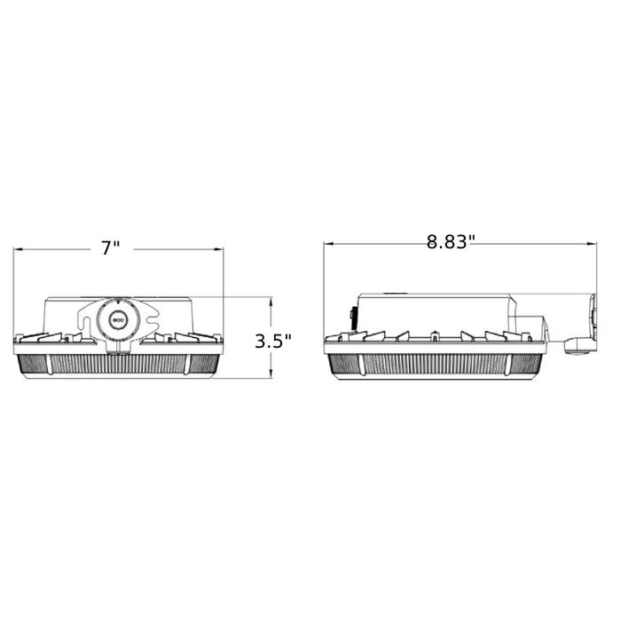 Lithonia BGS 35W LED Security Light, 4000K, 120V