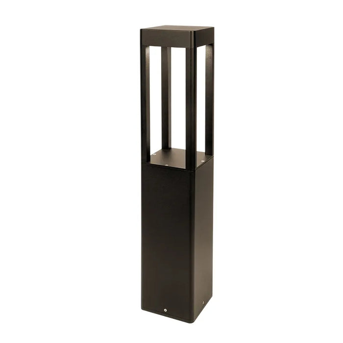 Westgate BOL-608 LED Square Bollard, Power & 3CCT Selectable, 120-277V - Bronze