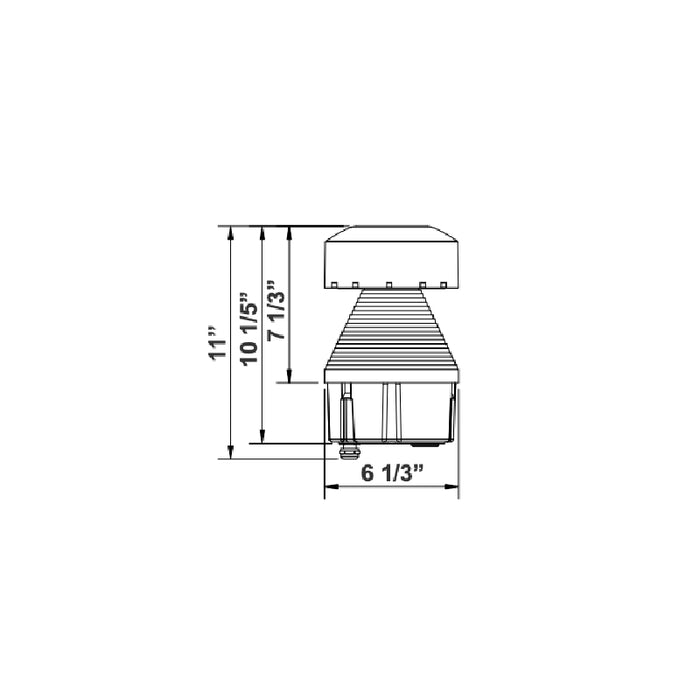 Westgate BOL 14W/19W/24W LED G2 Flat Top Bollard Head