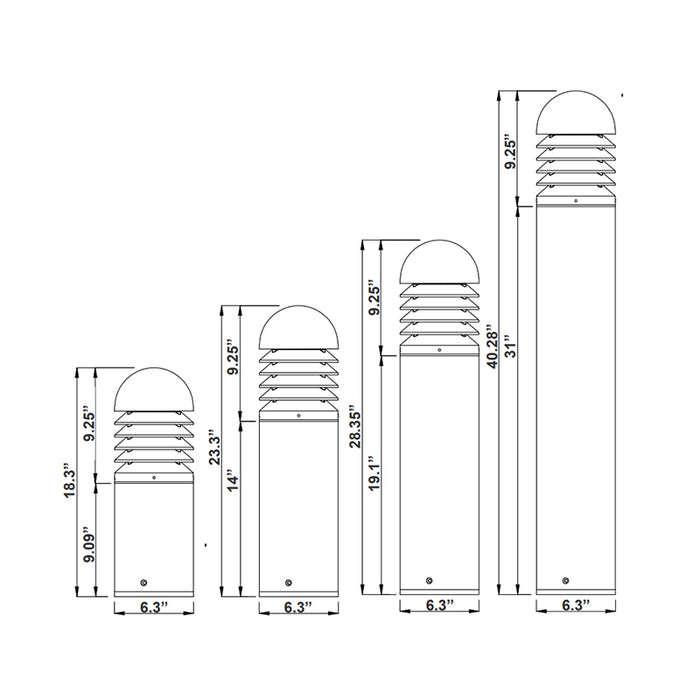 Westgate BOL-G7-SHAFT G7 Bollard Shaft