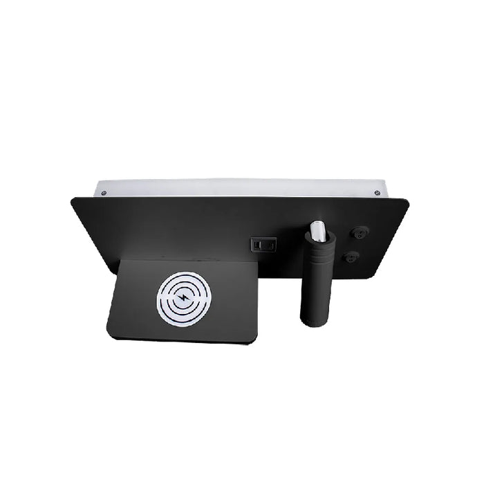 Westgate BRL-SHR-WCH 1-lt 18" LED Bedside Horizontal Right Side Reading Lamp with Backlight