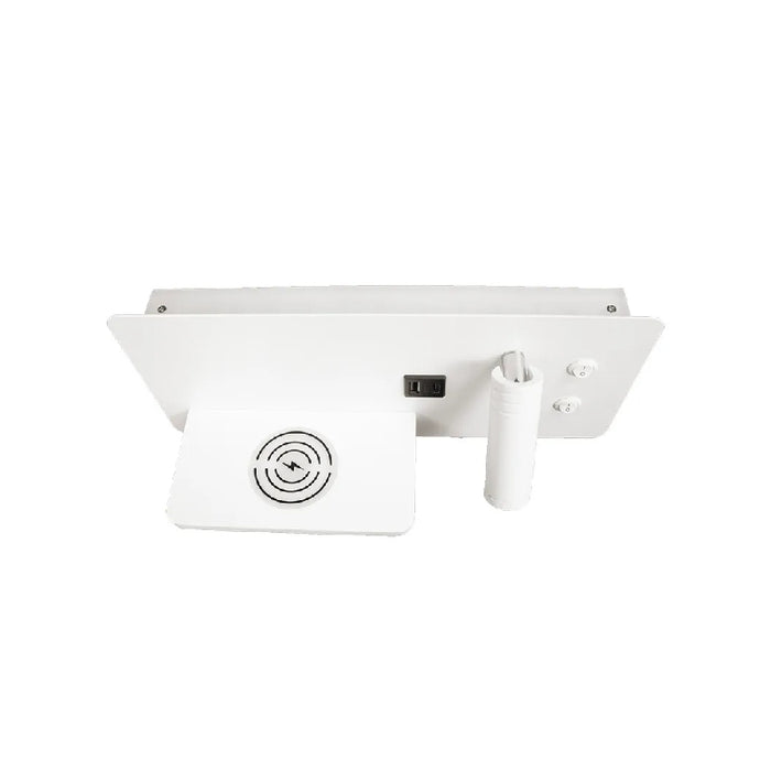 Westgate BRL-SHR-WCH 1-lt 18" LED Bedside Horizontal Right Side Reading Lamp with Backlight
