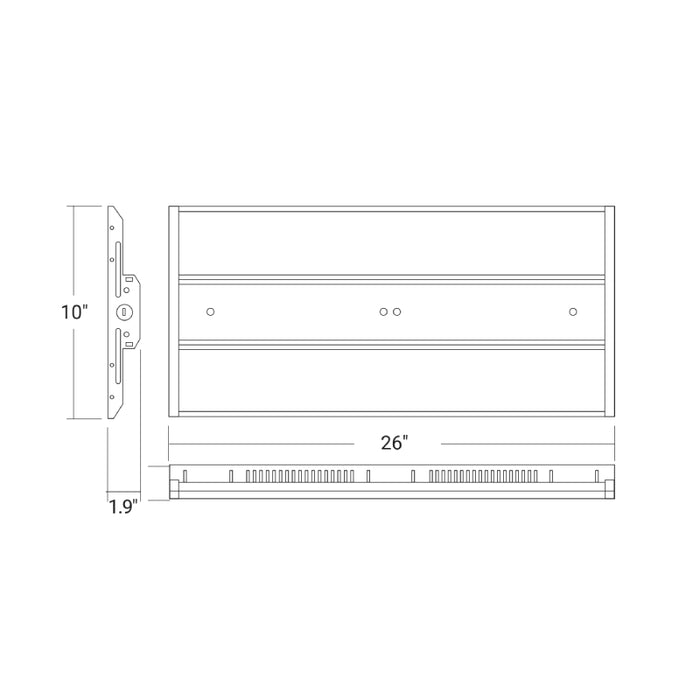 Elite CB2-CPA-LED Architectural 169W/189W/213W LED High Bay, Selectable CCT & Lumen
