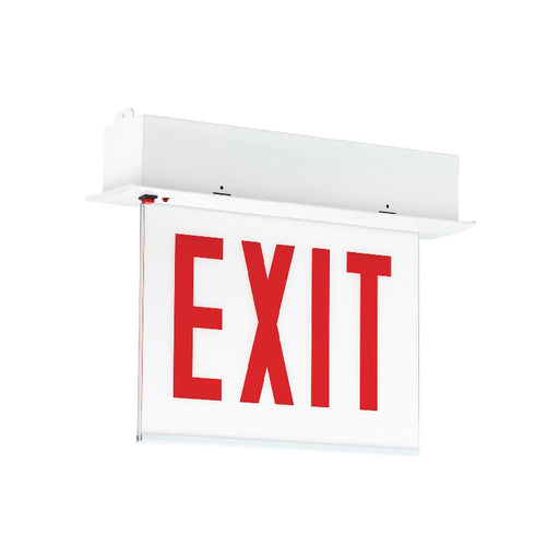 Dual-Lite CCEL Series Edge-Lit LED Exit Sign Panel, No Arrow, Single Face