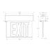 Dual-Lite CCEL Series Edge-Lit LED Exit Sign Panel, No Arrow, Single Face