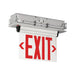Compass CEL Series Edge-Lit LED Recessed Exit Sign, Double Face, Green Letters, AC only