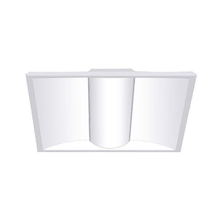 Columbia CLT22 2x2 CLT 23W/27W/38W LED Center Lens Troffer, 3CCT & Lumen Selectable, 120-347V