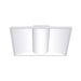 Columbia CLT22 2x2 CLT 23W/27W/38W LED Center Lens Troffer, 3CCT & Lumen Selectable, 120-347V