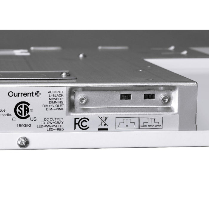 Columbia CLT24 2x4 CLT 25W/35W/45W LED Center Lens Troffer, 3CCT & Lumen Selectable, 120-347V