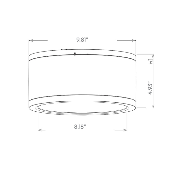 Westgate CMCW Series LED IP65 Surface Mount LED Cylinder Downlight, 3CCT Selectable, 120V, 36° Beam 