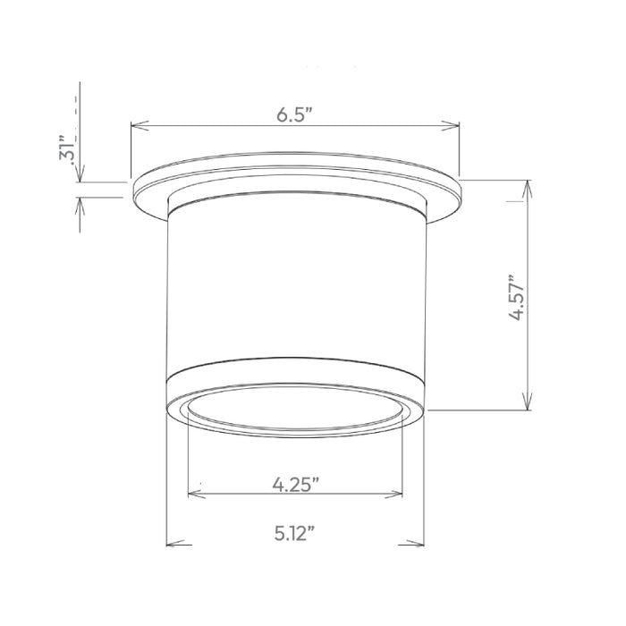 Westgate CMCW Series LED IP65 Surface Mount LED Cylinder Downlight, 3CCT Selectable, 120V, 36° Beam 