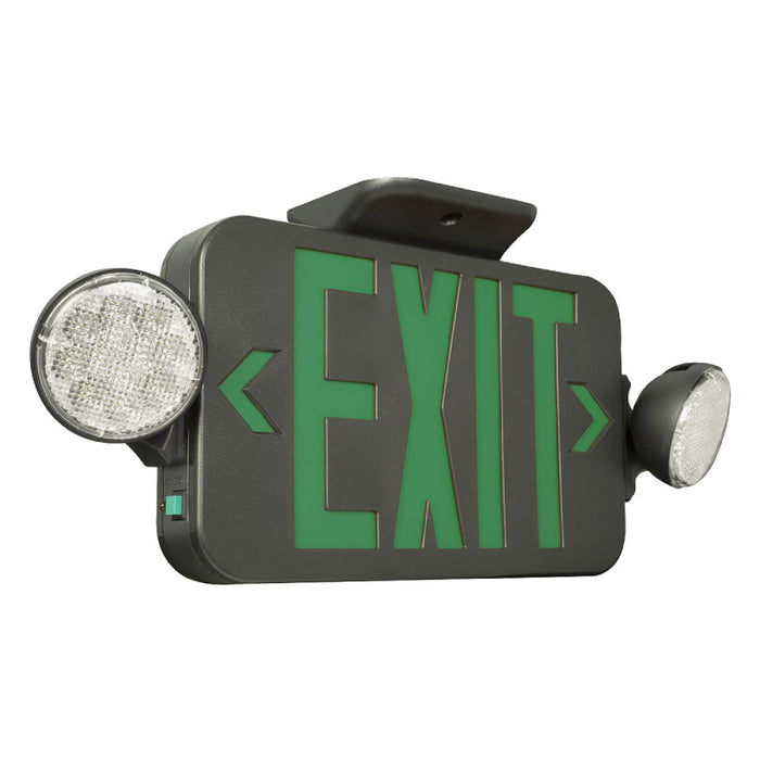 Compass CCRG LED Combination Exit/Emergency Light, NiCad Battery - Universal Face Face - No Price