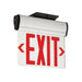 Compass CELS1RN Edge-Lit LED Exit Sign, Surface Mount, Single Face, Red Letters, Brushed Aluminum, AC Only