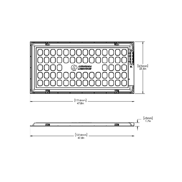 Lithonia Contractor Select CPX 2x4 LED Flat Panel, Switchable Lumens 3500LM/4300LM/5500LM, Switchable CCT 3500K/4000K/5000K, 80+CRI, 20-277V
