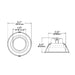 Lightolier CR6RLM 6" Round LED Dual Select Retrofit Downlight, 3CCT Selectable