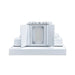 Westgate CREA-56-MCTP Square Trim 14W/18W/24W LED Adjustable Beam Angle Wall Sconce, Power & CCT Selectable - White