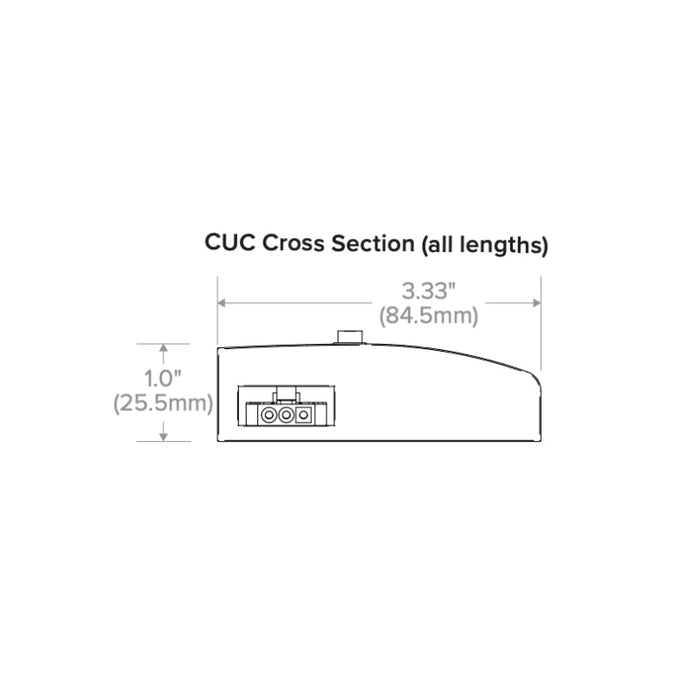 Columbia CUC4 48" 25W LED Under Cabinet, 3CCT & Lumen Selectable Dimmable 120V