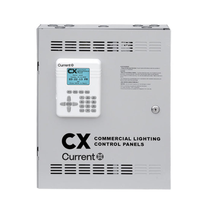 NX Lighting Controls Panel CX082S082NM 8 Relay 120/277V Input, with 8-20A/1P Electrically Held NO Relays NEMA 1 Surface Enclosure Master