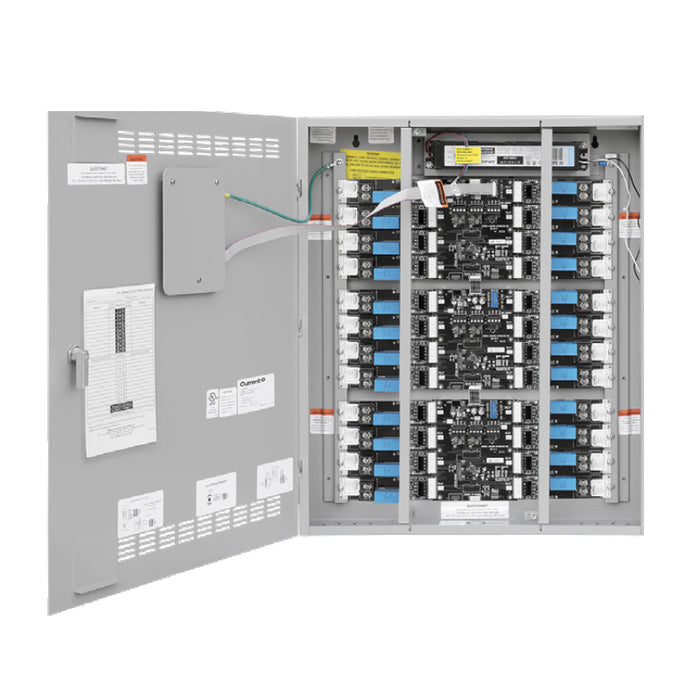 NX Lighting Controls Panel CX042S042NN 4 Relay 120/277V Input, with 4-20A/1P Electrically Held NO Relays NEMA 1 Surface Enclosure Standalone