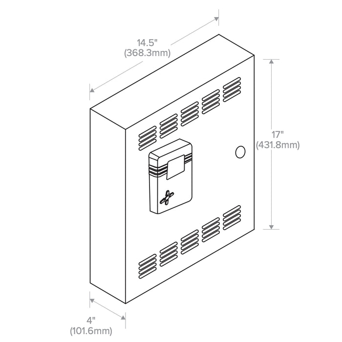 NX Lighting Controls Panel CX082S083LM 8 Relay 120/277V Input, with 8-30A/1P Latching Relays NEMA 1 Surface Enclosure Master