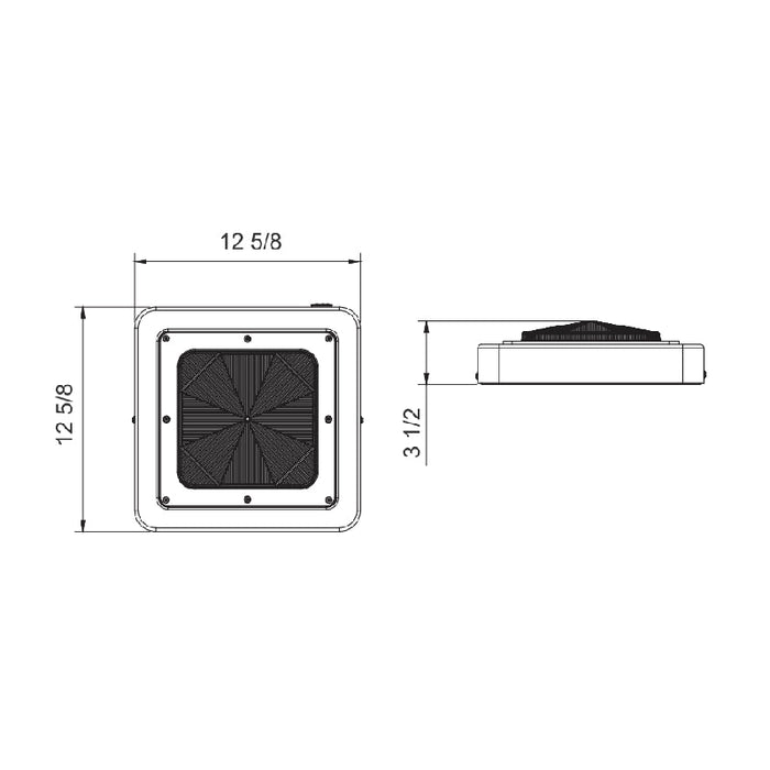 Westgate CXES 30W/45W/60W Square New Concept Garage and Ceiling Lights with Emergency Back Up Battery