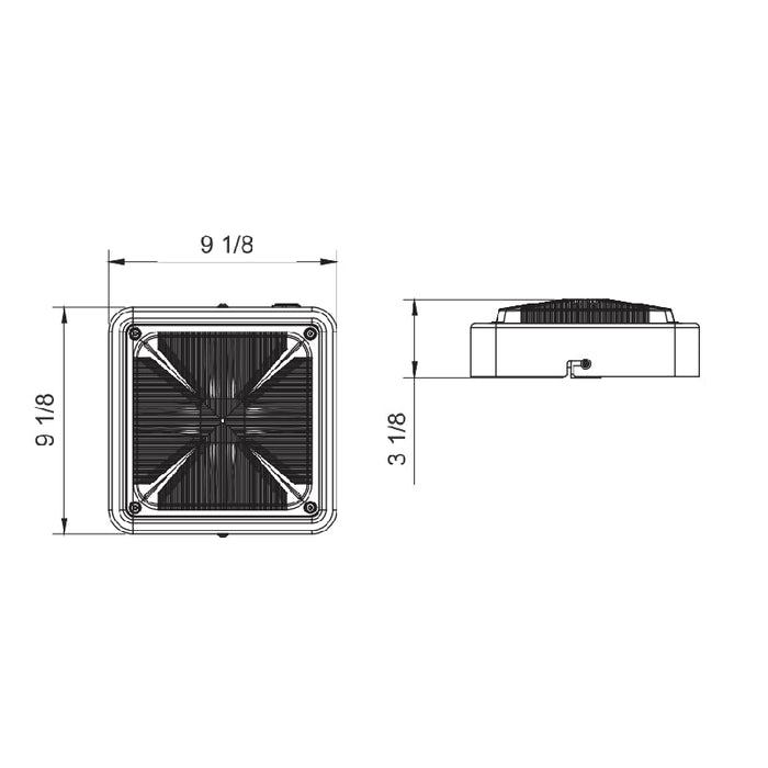 Westgate CXES 10W/20W/30W Square New Concept Garage and Ceiling Lights with Emergency Back Up Battery
