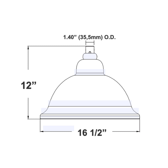 Westgate DAB-SOL-A16 50W LED Solar Designer Area Bell Light System, 3CCT Selectable, 120-277V