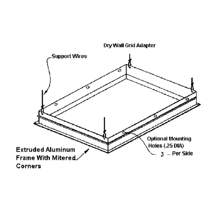 Lithonia DGA22 2x2 Dry-Wall Grid Adaptor