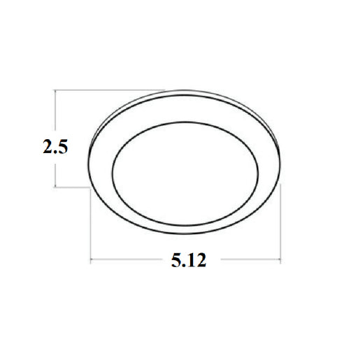 Westgate DLS4 4" 9W LED Round Disc Light, 4100K