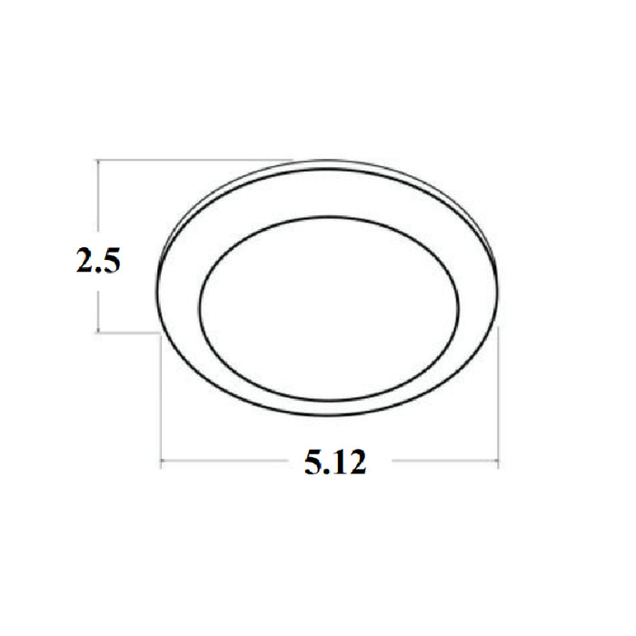 Westgate DLS4 4" 9W LED Round Disc Light, 4100K
