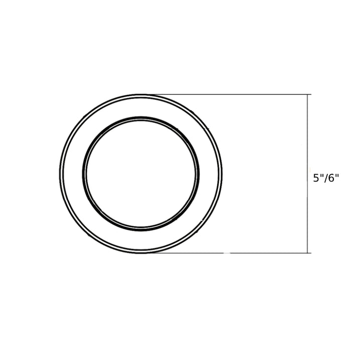 Westgate DLS6 5"/6" 15W LED Round Disc Light, 3000K