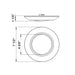 Westgate DLSE6 7" 15W LED Smart App Compatible Disc Light, RGBW