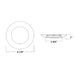 Westgate DLSN4 4" 10W LED J-Box Mounting Disc Light, 2700K