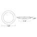 Westgate DLSN6 6" 15W LED J-Box Mounting Disc Light, 2700K