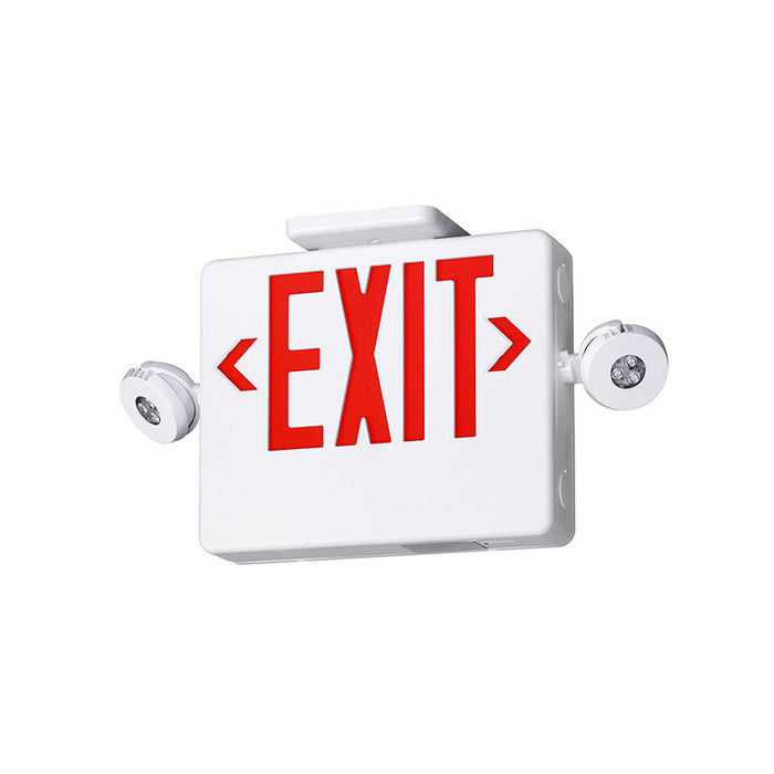 Dual-Lite EVCHLU High Lumen LED Combination Exit/Emergency Light, Universal Single/ Double Face