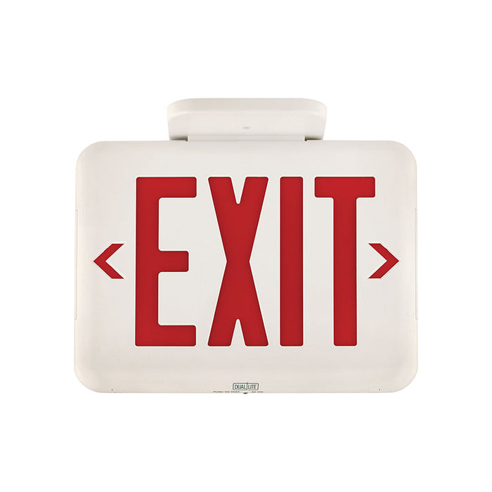 Dual-Lite EVEU EVE Series LED Exit Sign with Emergency, Universal Face