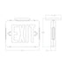 Dual-Lite EVEU EVE Series LED Exit Sign, Universal Face, AC Only