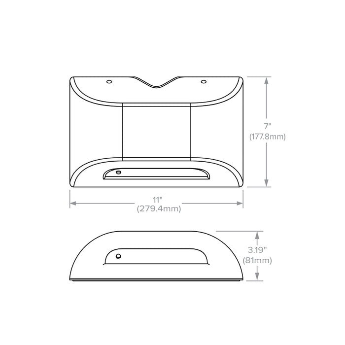 Dual-Lite PG Series 15W LED Emergency Light with Battery Heater