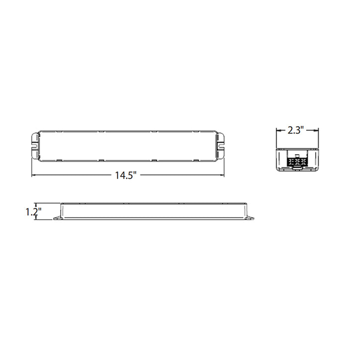 Dual-Lite PLD9-2H 9W Emergency LED Battery Pack, 2-Hours Runtime