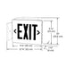 Dual-Lite SE Series Die Cast LED Exit Sign, Universal Mount, Single Face, Red Letters, Emergencey Operation, Spectron Self-Diagnostic