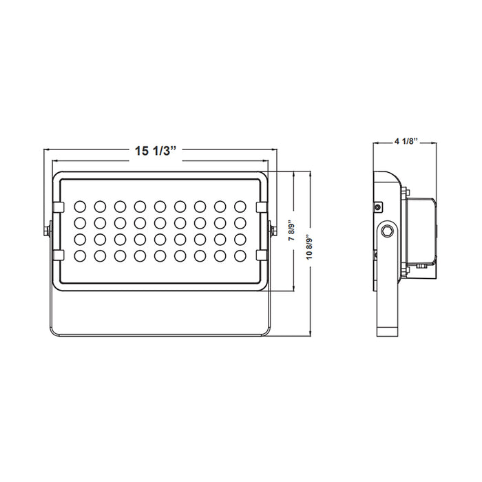 Westgate DMX-FLS 36W LED Square Flood Light, RGBW