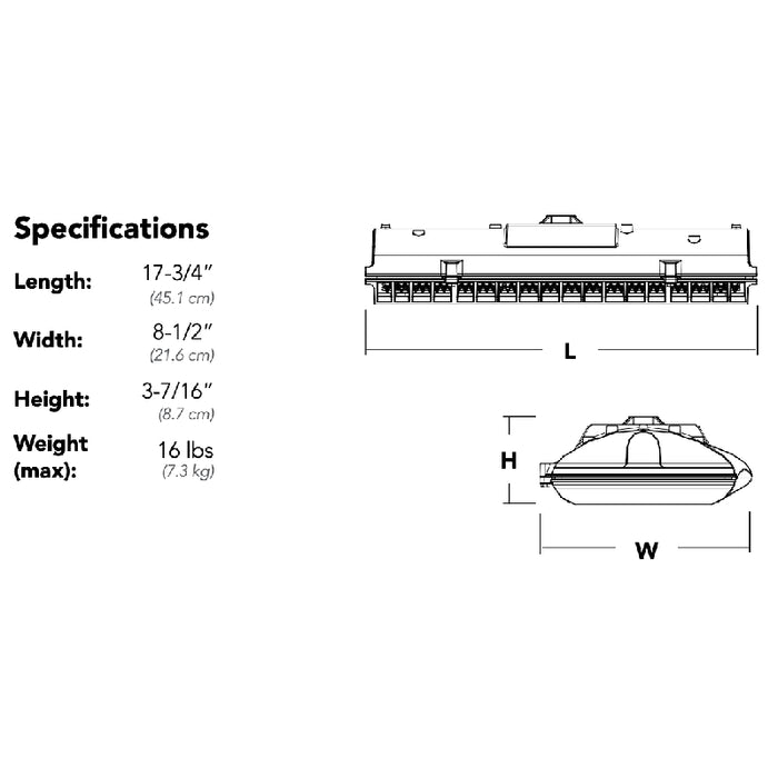 Lithonia DSXPG D-Series 74W LED Parking Garage Ceiling Light
