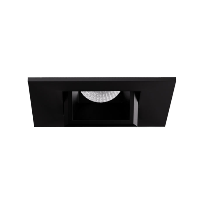 Elco E1L22 Oak 1" Square Recessed Pull Down-Black